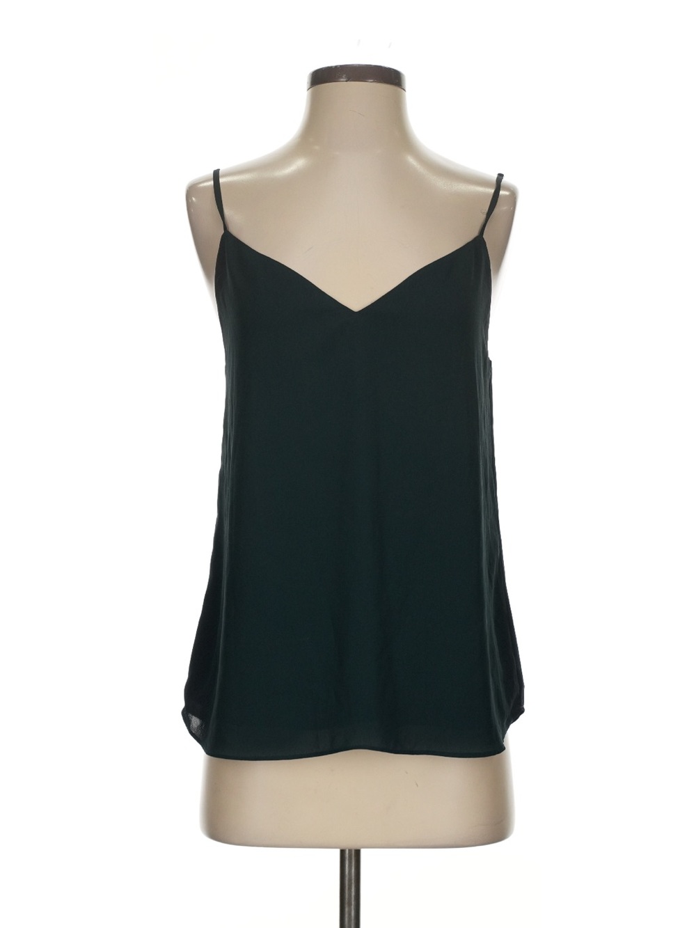 NWOT Aritzia Babaton V neck top-  Dark Green Spaghetti Strap Tank Top